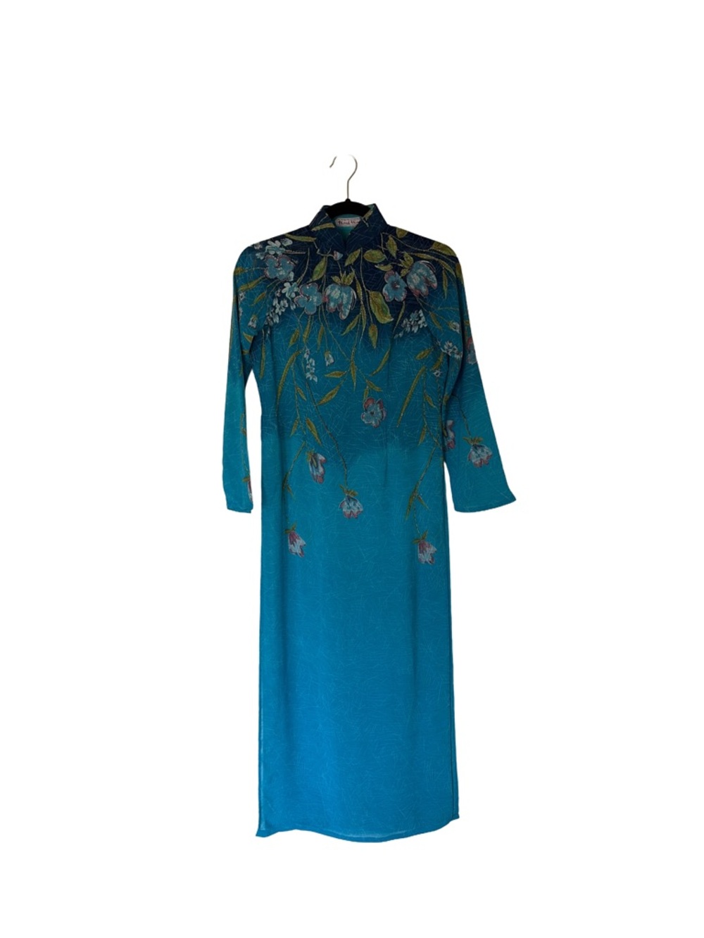 Vintage Ao‎ Dai Floral Dress